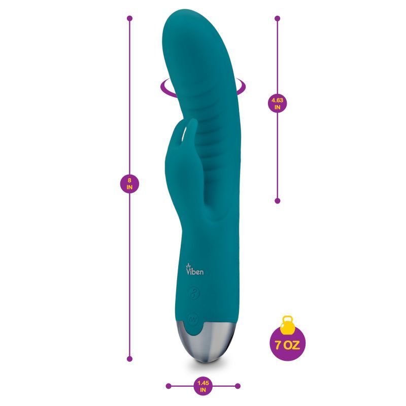 Viben Alluring Come Hither Rabbit Vibe Ocean G-Spot Massager VIBRATORS-RABBIT