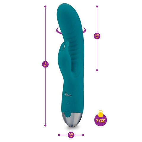 Viben Alluring Come Hither Rabbit Vibe Ocean G-Spot Massager VIBRATORS-RABBIT