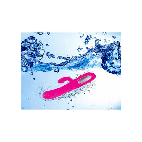 Viben Hypnotic Thrusting Rabbit Vibrator with Swinging Clitoral Stimulator in Hot Pink VIBRATORS-RABBIT