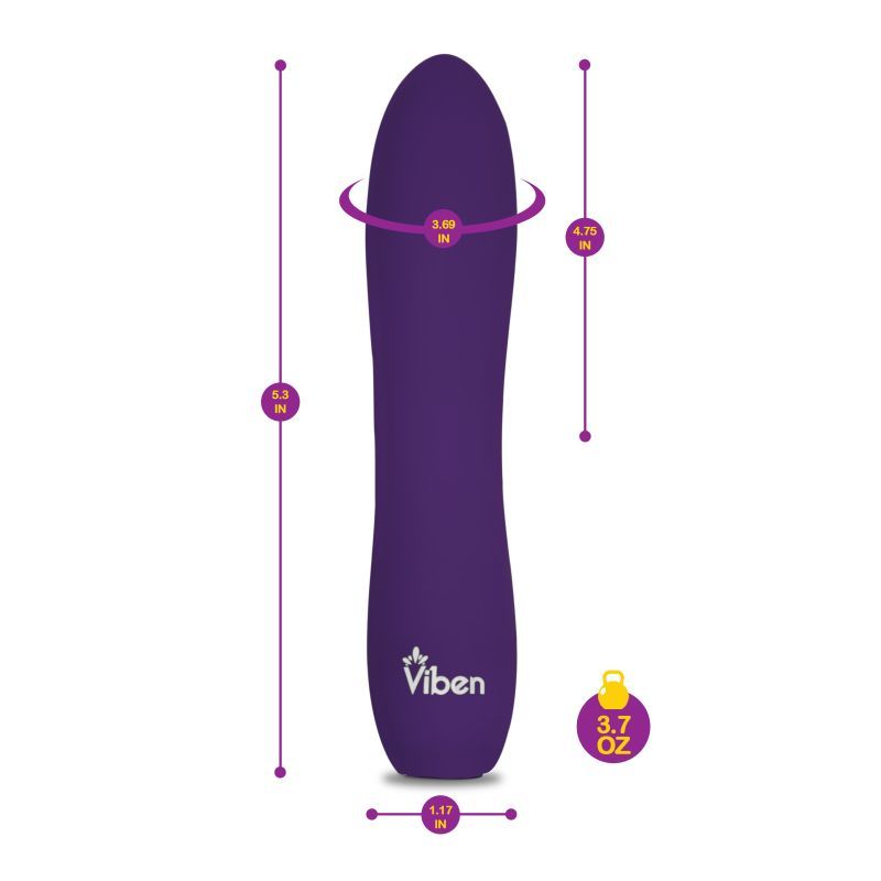 Viben Vivacious Rumble Motor Rechargeable Bullet Vibrator Violet BULLETS
