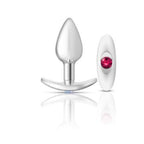 Cheeky Charms Silver Anchor Butt Plug with Clear and Teal Jewel Kit > Anal Range > Jewel Butt Plugs