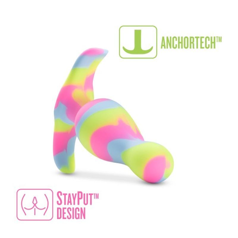 Avant Kaleido (Lime) – Ultrasilk Smooth Silicone Curved Vibrator > Anal Range > Vibrating Butt Plugs