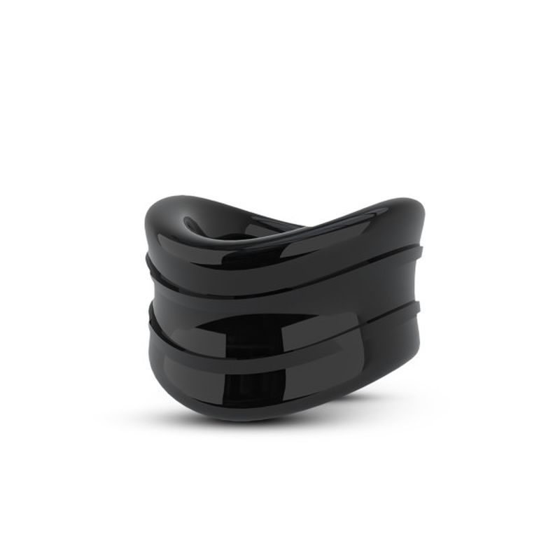 Stay Hard Beef Ball Stretcher Snug 1 Inch Black Ball Stretcher