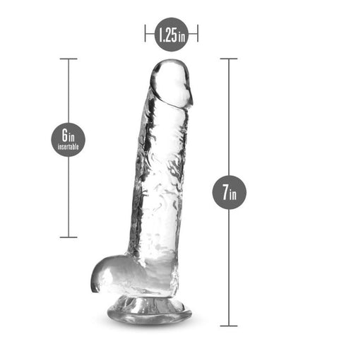 Naturally Yours 7 Inch Crystaline Dildo Diamond DONGS