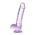 Naturally Yours Crystaline Amethyst – 6 Inch Suction Cup Dildo > Dildos > Realistic Dildos