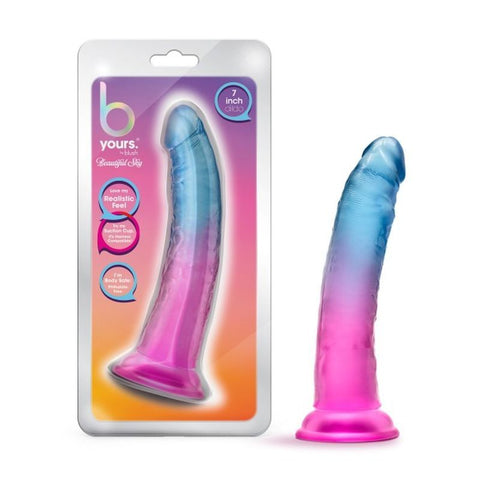 B Yours Beautiful Sky 7 Inch Realistic Suction Cup Dildo DONGS