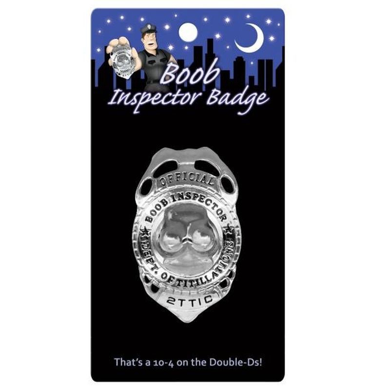 Boob Inspector Badge – Novelty Party Accessory Badge > Novelties > Bachelor & Bachelorette Items