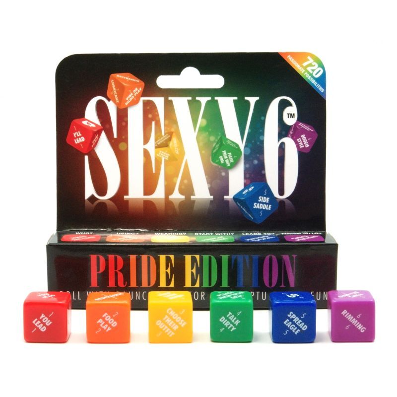 Sexy 6 Pride Edition Dice Set – Vibrant Rainbow Intimate Dice Set > Novelties > Games