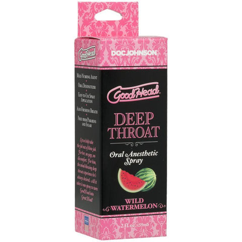 GoodHead Deep Throat Spray Wild Watermelon Adult Intimacy Aid Oral Gels & Sprays