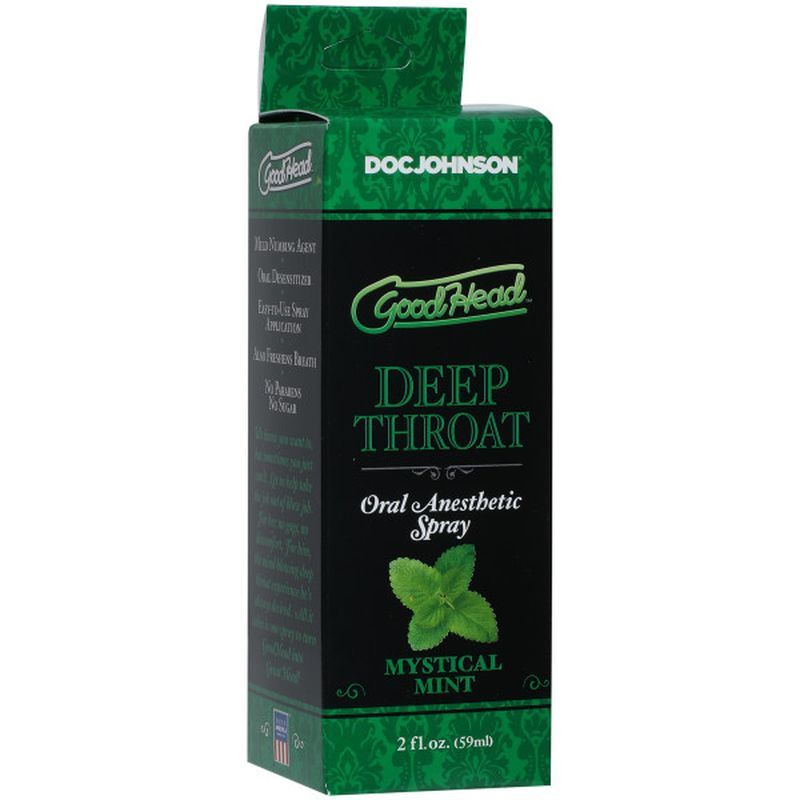 Goodhead Deep Throat Spray Mystical Mint 2 Fluid Ounces Oral Gels & Sprays
