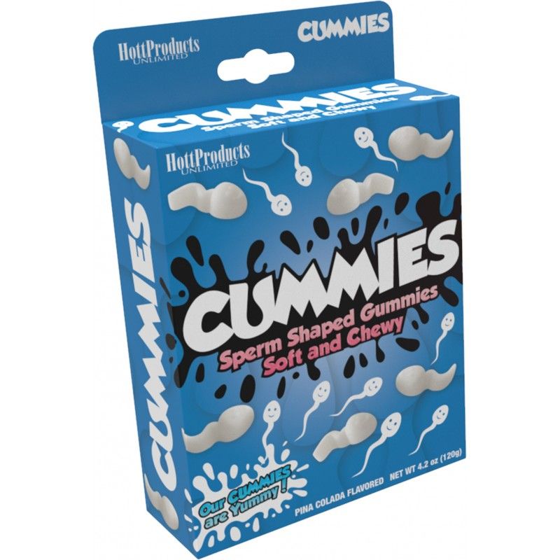 Cummies Pina Colada Sperm Shaped Gummies – Flavored Edible Candy White Party Supplies