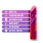 Limited Addiction Fiery Power Vibe Coral Mini Vibrator with Rumble Tech > Vibrators > Mini Vibrators