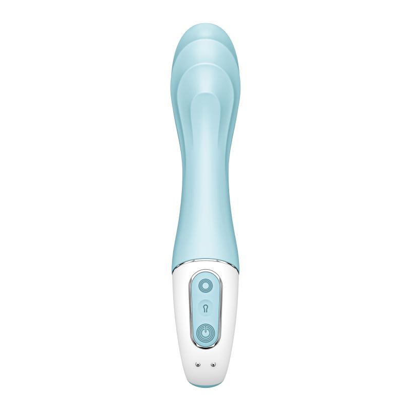 Satisfyer Air Pump Vibrator 5+ Blue 15mm Inflatable Shaft > Sex Toys For Ladies > G-Spot Vibrators
