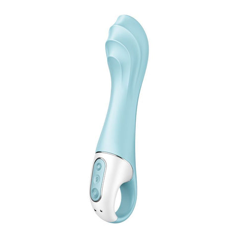 Satisfyer Air Pump Vibrator 5+ Blue 15mm Inflatable Shaft > Sex Toys For Ladies > G-Spot Vibrators