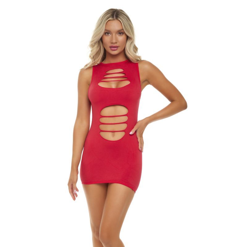 Cant Commit Dress Red Red > Clothes > Dresses and Chemises