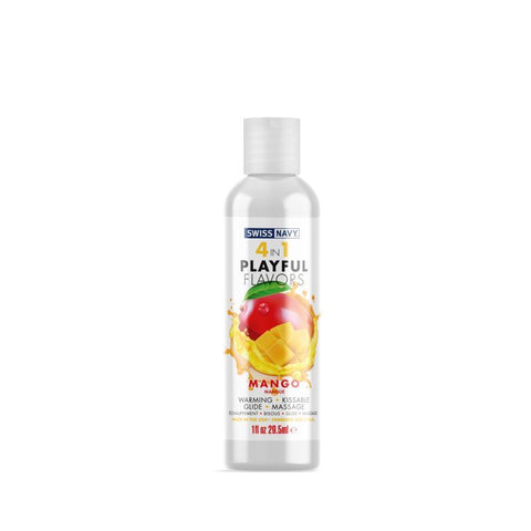 Playful Flavours 4 In 1 Mango 1oz/29.5ml Pleasure Lube Default Title Flavoured Lube