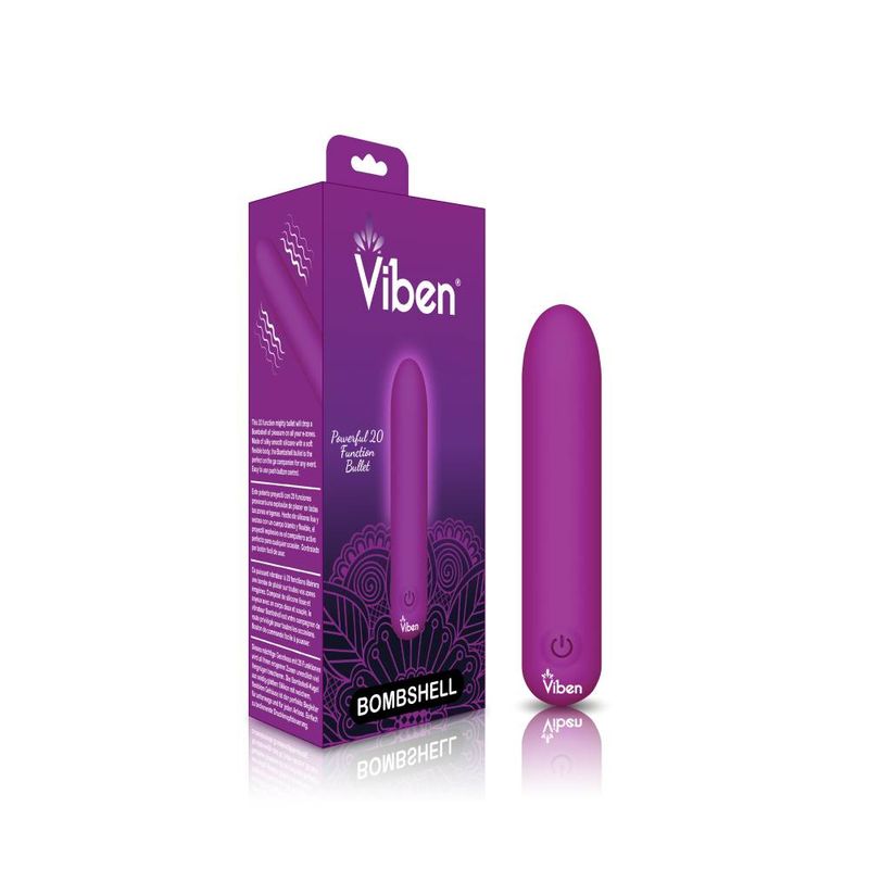 Bombshell 5 Speed 9.5cm Usb Mighty Bullet Vibrator Berry Pink BULLETS