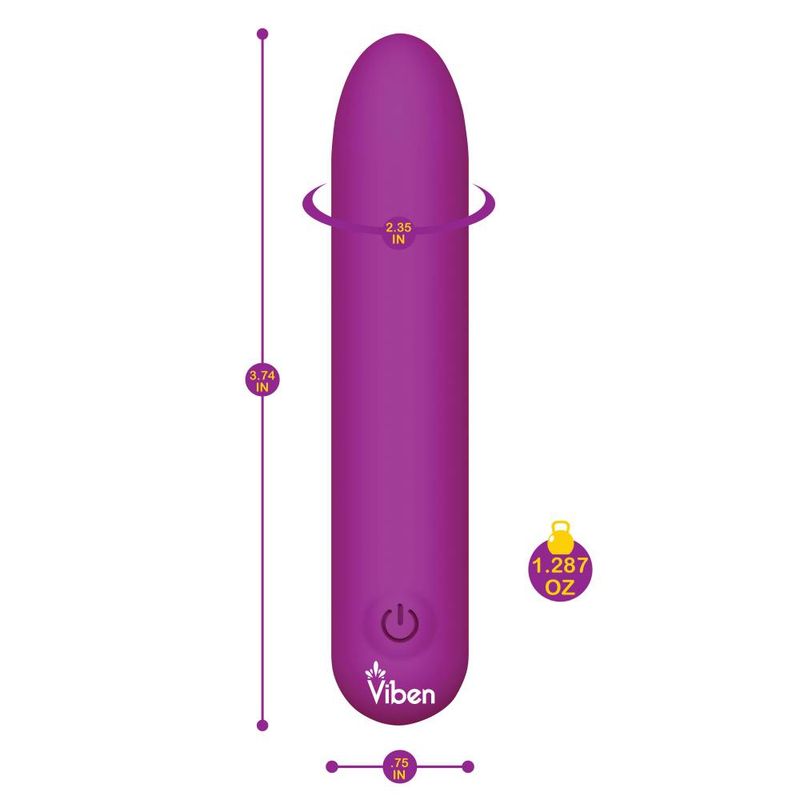Bombshell 5 Speed 9.5cm USB Mighty Bullet Vibrator Berry > Vibrators > Mini Vibrators