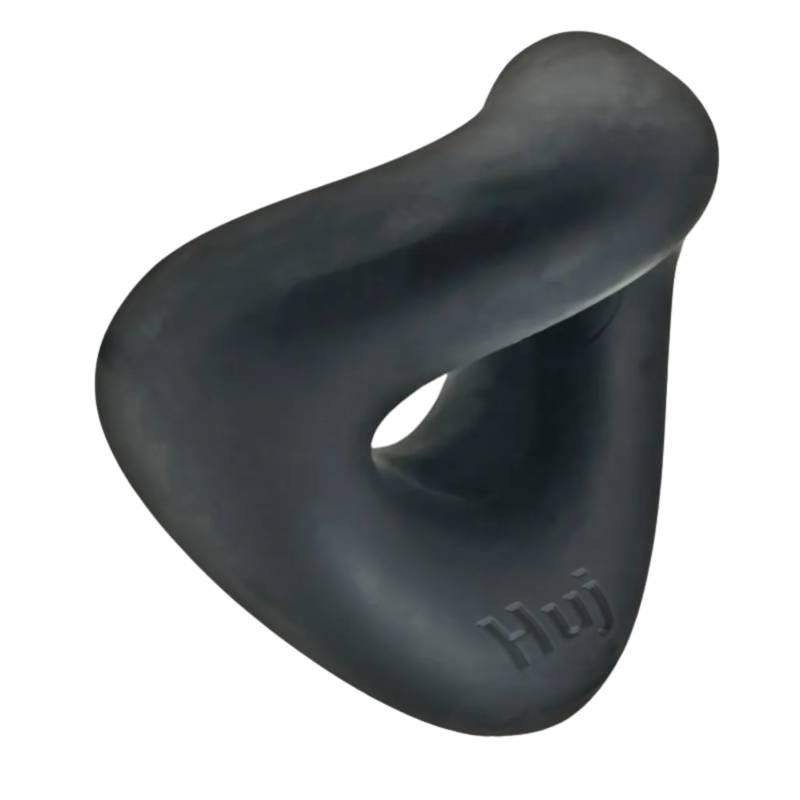 Form Curvy C-Ring Tar Ice 2.8 Inch Versatile Cock Ring Black Cockrings