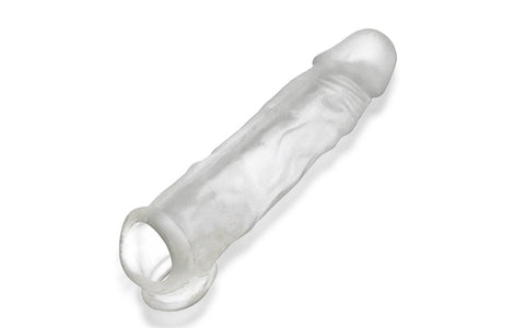 Dicker Ultra-Slim Cocksheath Clear Ice 7.5 Inch Length Clear Cockrings