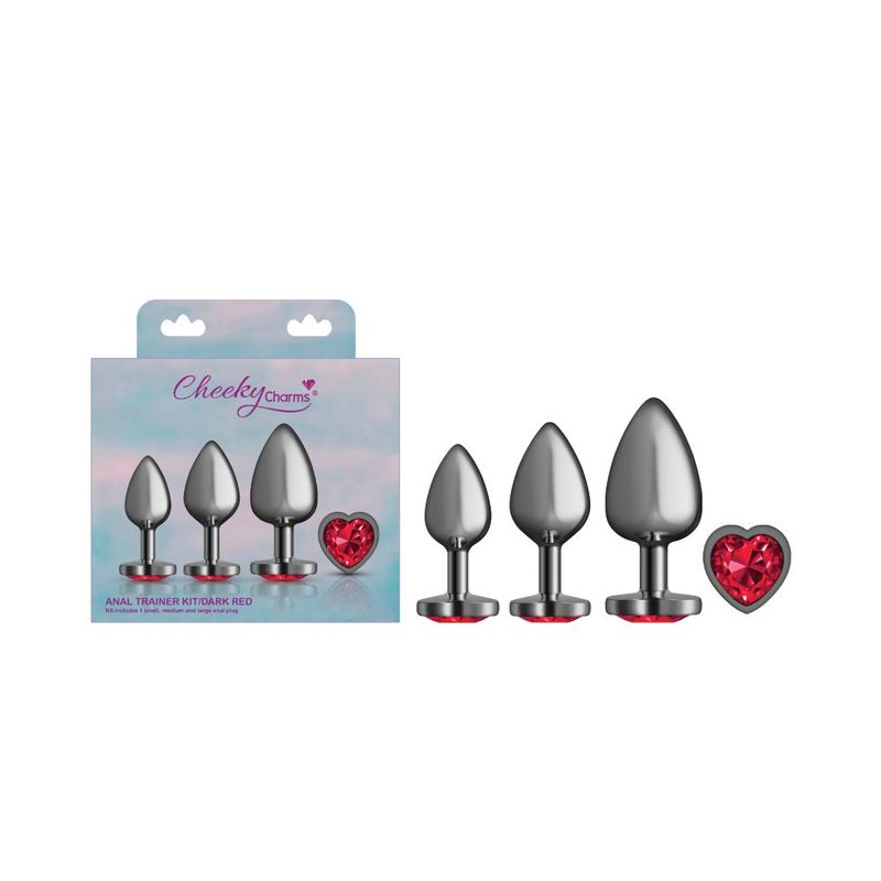 Viben Red Heart Gem Anal Trainer Kit with Three Sizes > Anal Range > Butt Plug Kits
