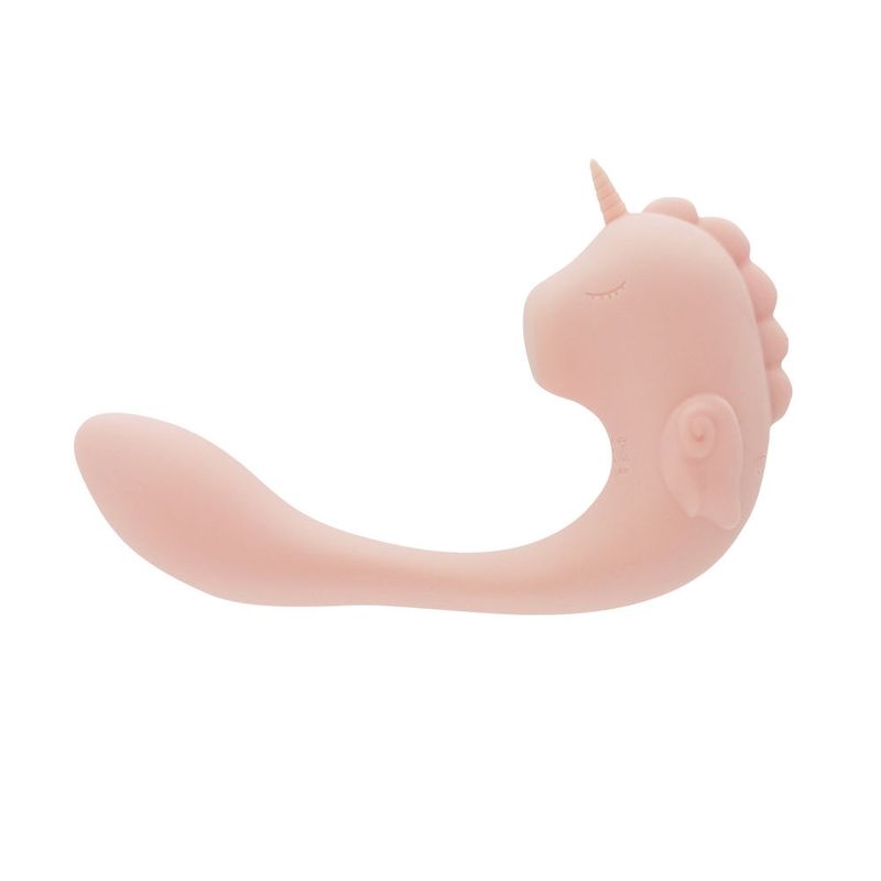 Ocean Peak Unihorn C-Horse Coral Throb – Soft Silicone Oscillating Tongue Vibrator Secondary image