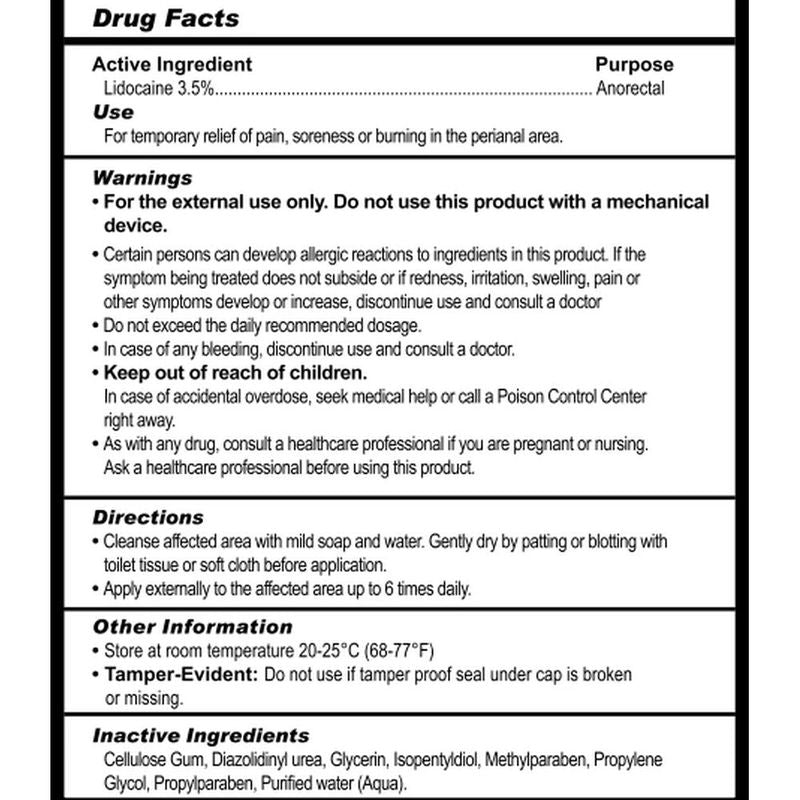 Numb Desensitizing Water Based Lubricant with Lidocaine Water Based Lube