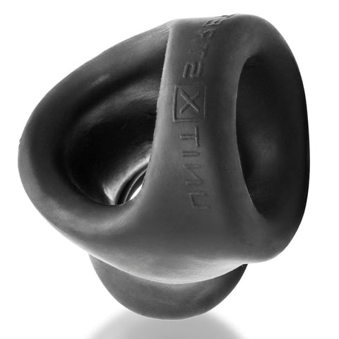 Unit X Stretch Tug Down Ball Stretch Cocksling Black Cockrings