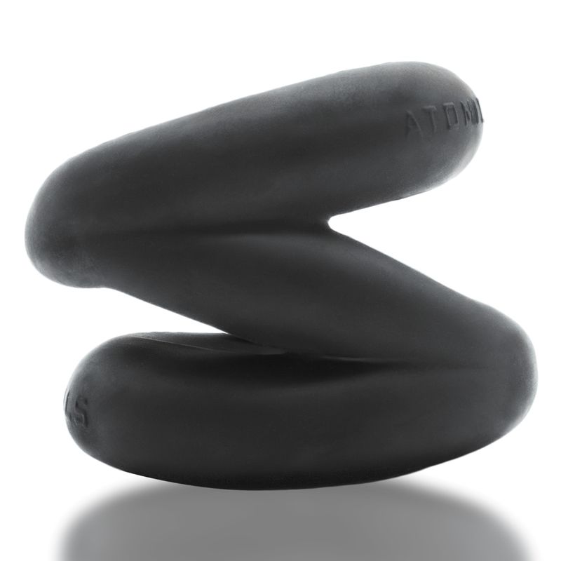 Z Balls Zig Zag Cock Ring and Ball Stretcher Night Edition Black Cockrings