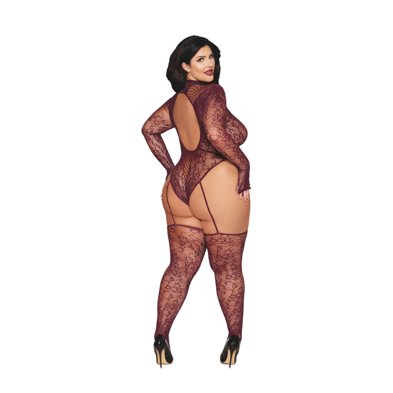 Teddy Bodystocking (Cherry Lacquer) – One Size Bodystocking > Clothes > Bodies and Playsuits