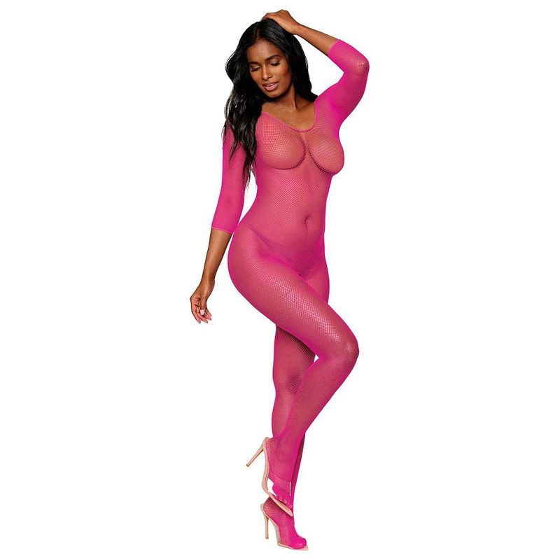 Dreamgirl Fence Net Thigh High Stockings Black Hosiery
