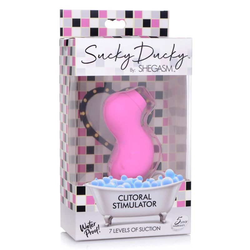 Sucky Ducky Silicone Clitoral Stimulator Pink > Sex Toys For Ladies > Air Pulsation