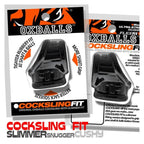 Cocksling Fit (Black) – Slim Adjustable Strap-On Cock Sling > Cock Ring > Sling