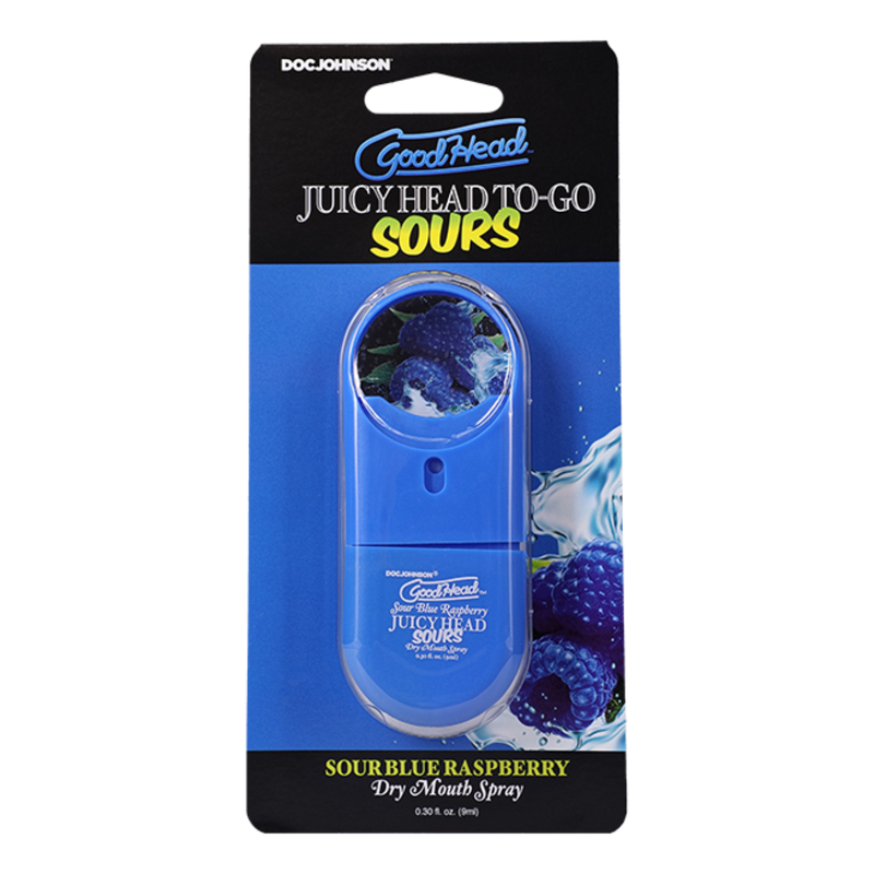 GoodHead Juicyhead Sour Blue Raspberry Dry Mouth Spray 30 Oz > Lube > Oral Gels & Sprays