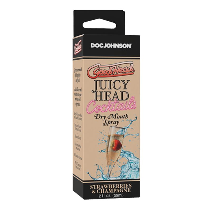 Goodhead Juicy Head (Strawberries Champagne) – Sugar-Free Vegan Friendly Dry Mouth Spray 2oz > Lube > Oral Gels & Sprays