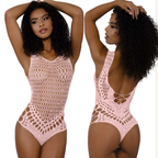 DreamGirl Lola Teddy Rose Quartz Pink One Size > Clothes > Teddies