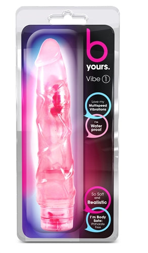 B Yours Vibe No 1 Pink Realistic 9 Inch Vibrator Vibrators