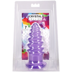 Crystal Jellies Anal Twist - 6 / 7 Inch Soft Flexible Anal Stimulator Purple > Anal Range > Anal Probes