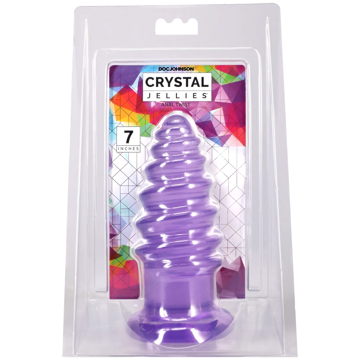 Crystal Jellies Anal Twist - 6 / 7 Inch Soft Flexible Anal Stimulator Purple > Anal Range > Anal Probes