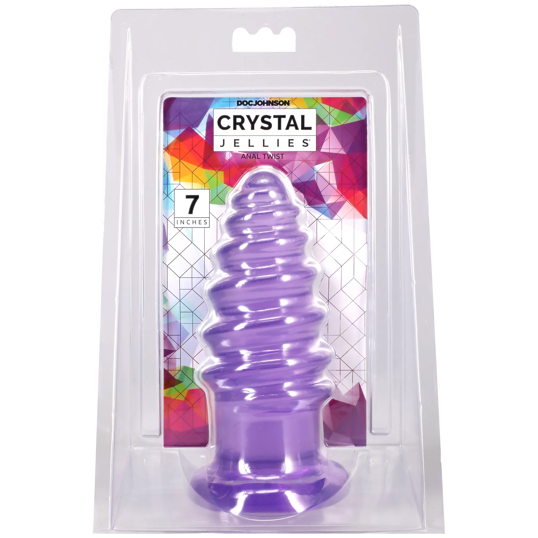 Crystal Jellies Anal Twist - 6 / 7 Inch Soft Flexible Anal Stimulator Purple > Anal Range > Anal Probes