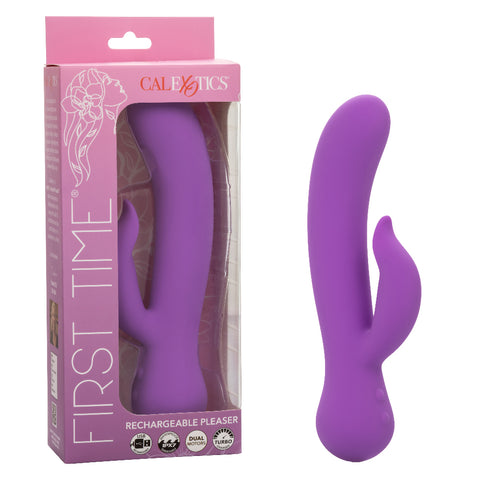First Time Rechargeable Purple Rabbit Vibrator With Turbo Boost VIBRATORS-RABBIT