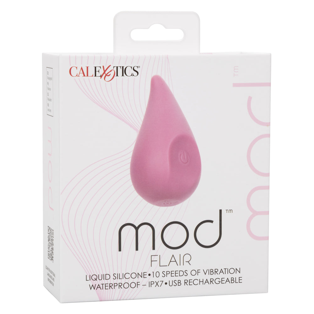 Mod Flair Pink Rechargeable Clitoral Massager for Intense Pleasure Finger Stimulator