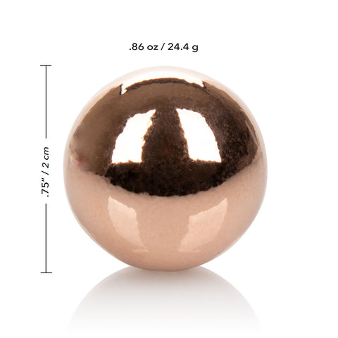 Climax Weighted Balls Blushing Copper Stainless Steel 0.75 Inch Diameter Default Title > Sex Toys For Ladies > Kegel Exercise