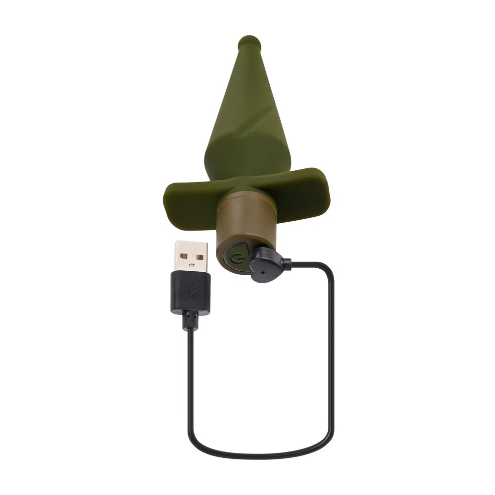 The Private (Green) – 5" Vibrating Butt Plug with 10 Speeds and Patterns > Anal Range > Vibrating Butt Plugs
