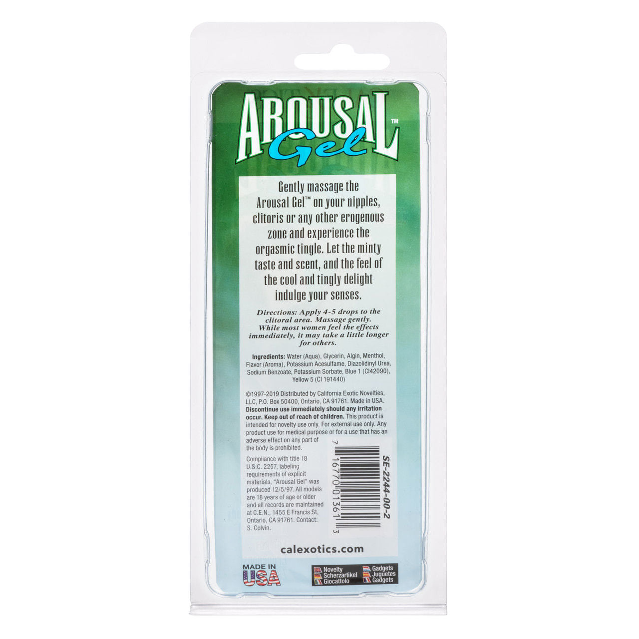Arousal Gel (Mint) – Refreshing Sensual Enhancement Gel Enhancers Female