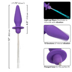 Southern Lights™ Vibrating Light Up Butt Plug Purple Silicone Rechargeable > Anal Range > Vibrating Butt Plugs