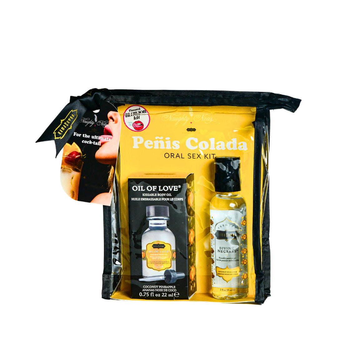 Kama Sutra Penis Colada Oral Sex Kit with Flavored Lubes > Novelties > Candy & Edible Items