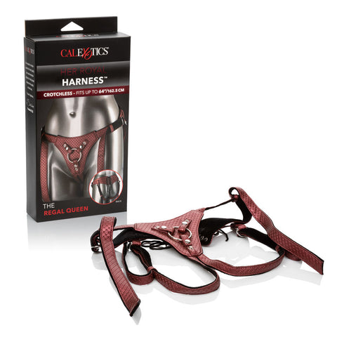 Her Royal Harness the Regal Queen - Red Harnesses & Strap-Ons