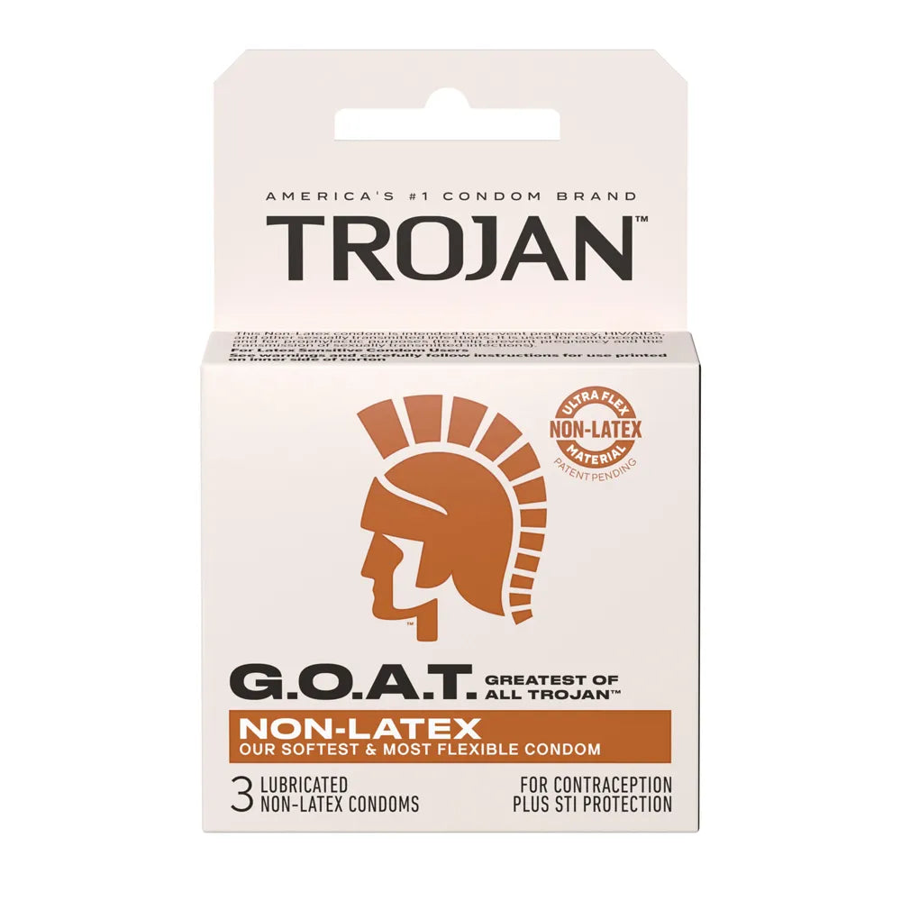 Trojan Goat Non-Latex Condoms 3 Pack – Flexible Non-Latex Condoms Default Title > Essentials > Condoms > Non-Latex