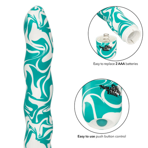 Naughty Bits Squiggle Dick Personal Vibrator With Curvy Design Vibrators